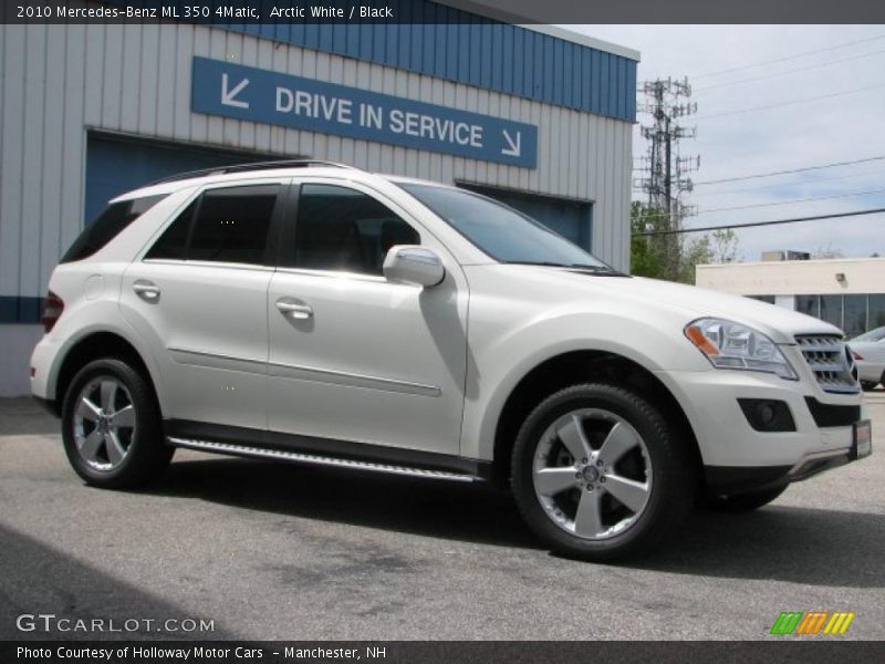 Arctic White / Black 2010 Mercedes-Benz ML 350 4Matic