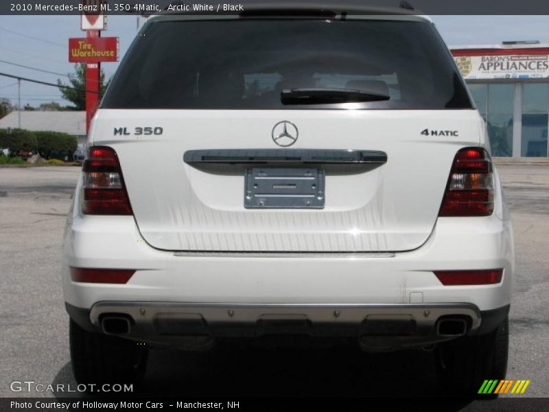 Arctic White / Black 2010 Mercedes-Benz ML 350 4Matic