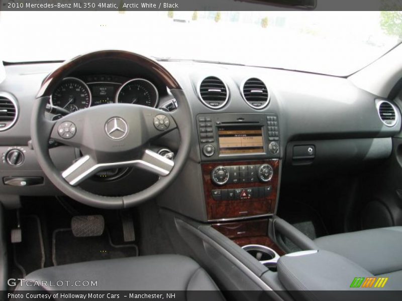 Arctic White / Black 2010 Mercedes-Benz ML 350 4Matic