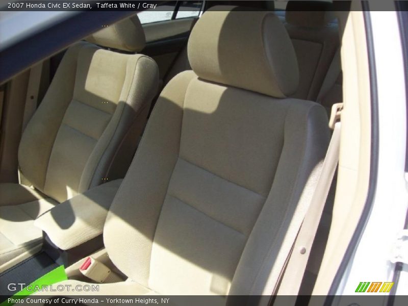 Taffeta White / Gray 2007 Honda Civic EX Sedan