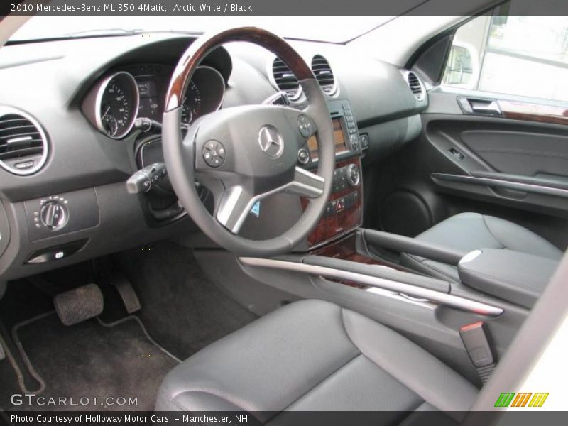 Arctic White / Black 2010 Mercedes-Benz ML 350 4Matic