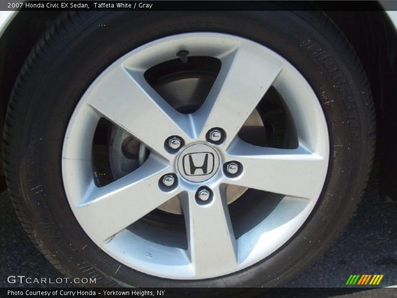 Taffeta White / Gray 2007 Honda Civic EX Sedan