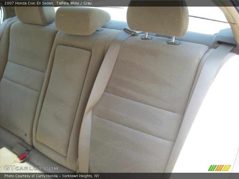 Taffeta White / Gray 2007 Honda Civic EX Sedan