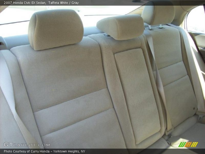 Taffeta White / Gray 2007 Honda Civic EX Sedan