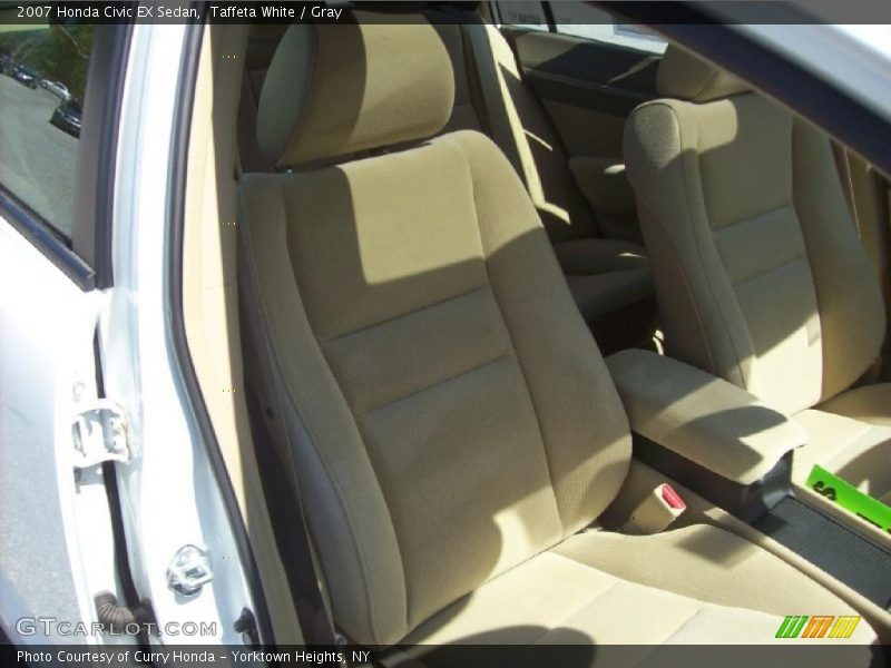 Taffeta White / Gray 2007 Honda Civic EX Sedan