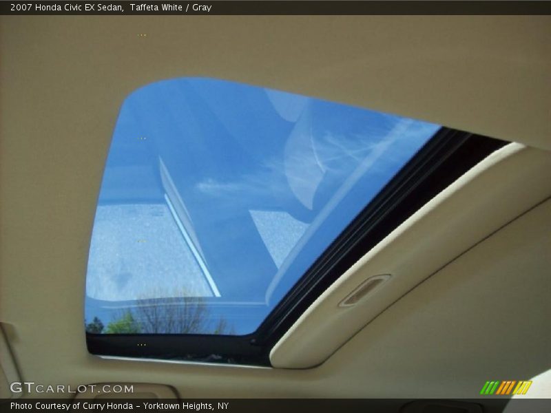 Taffeta White / Gray 2007 Honda Civic EX Sedan