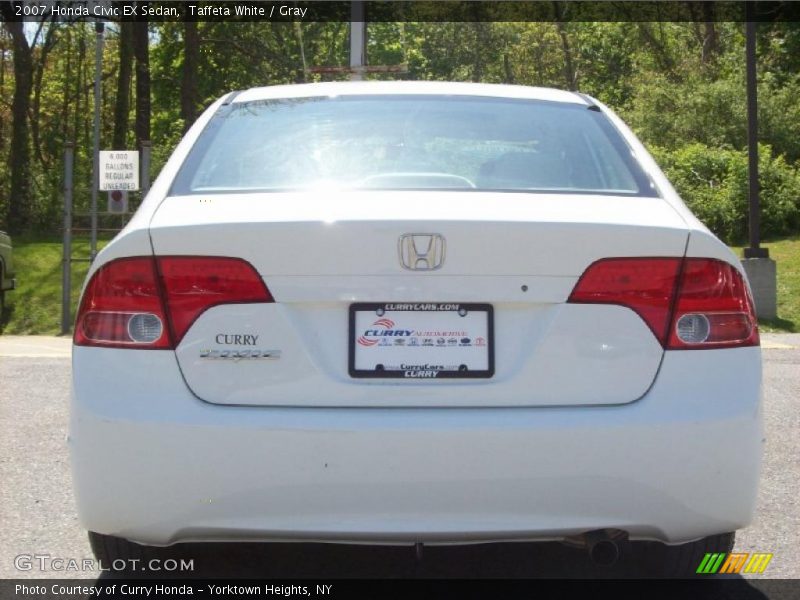Taffeta White / Gray 2007 Honda Civic EX Sedan