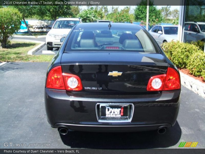 Black Granite Metallic / Ebony 2010 Chevrolet Malibu LT Sedan