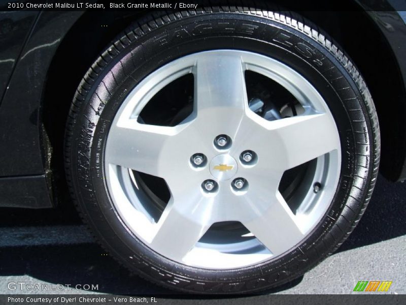Black Granite Metallic / Ebony 2010 Chevrolet Malibu LT Sedan