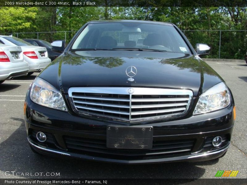 Black / Black 2009 Mercedes-Benz C 300 4Matic