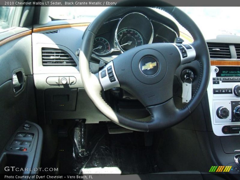 Black Granite Metallic / Ebony 2010 Chevrolet Malibu LT Sedan