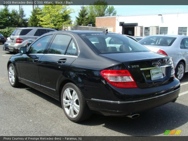 Black / Black 2009 Mercedes-Benz C 300 4Matic