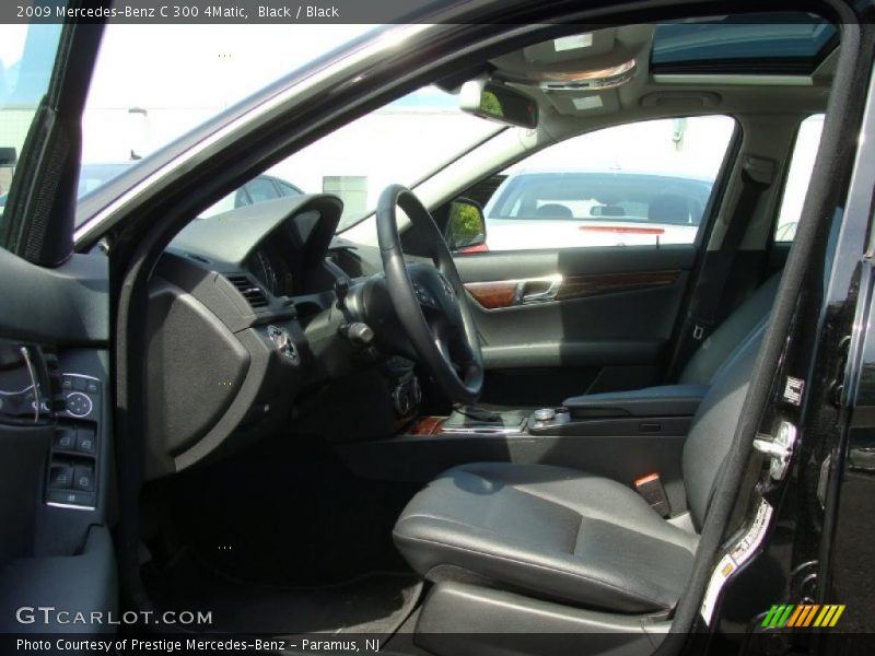 Black / Black 2009 Mercedes-Benz C 300 4Matic