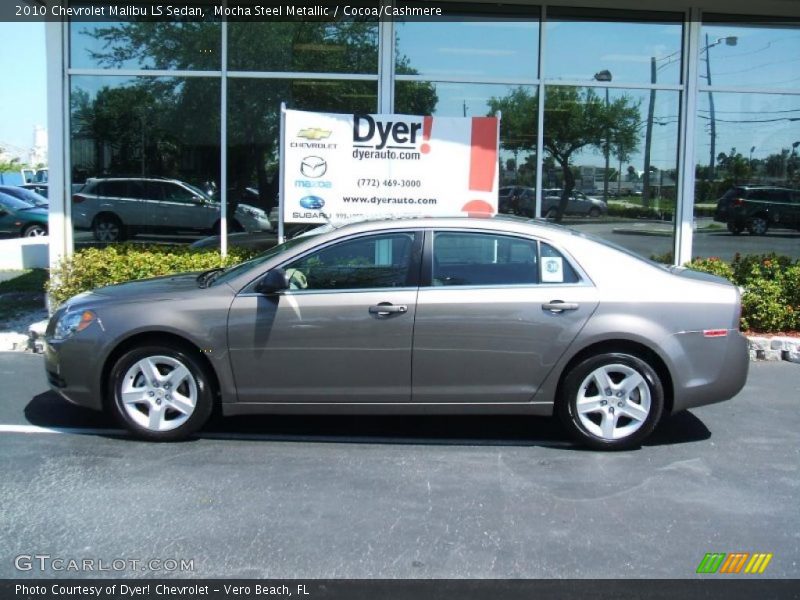 Mocha Steel Metallic / Cocoa/Cashmere 2010 Chevrolet Malibu LS Sedan