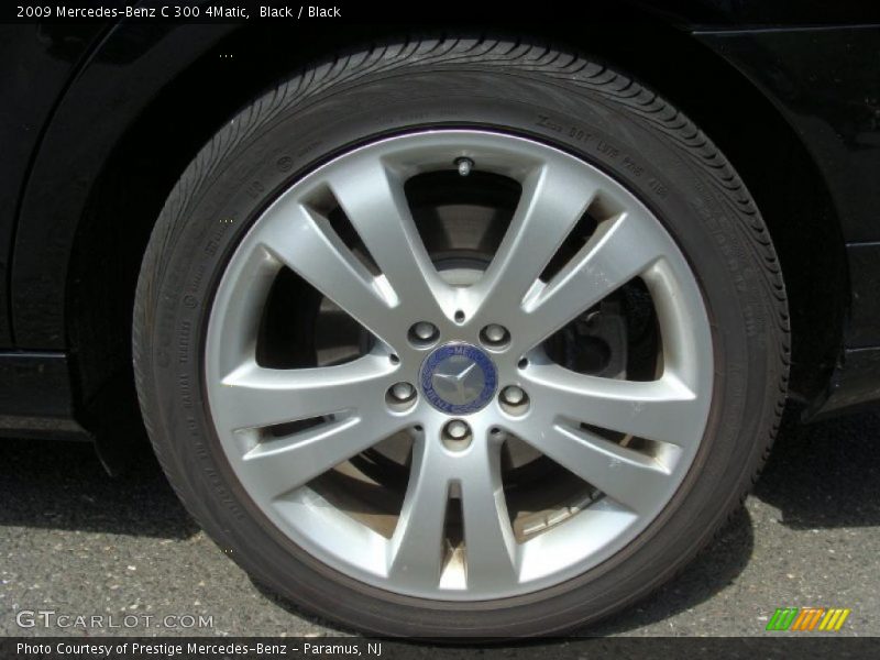 Black / Black 2009 Mercedes-Benz C 300 4Matic