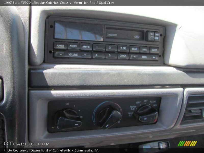 Vermillion Red / Opal Grey 1997 Ford F350 XL Regular Cab 4x4 Chassis