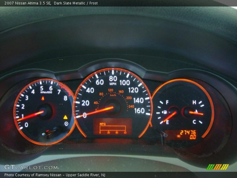 Dark Slate Metallic / Frost 2007 Nissan Altima 3.5 SE