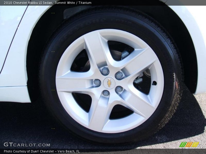 Summit White / Titanium 2010 Chevrolet Malibu LS Sedan