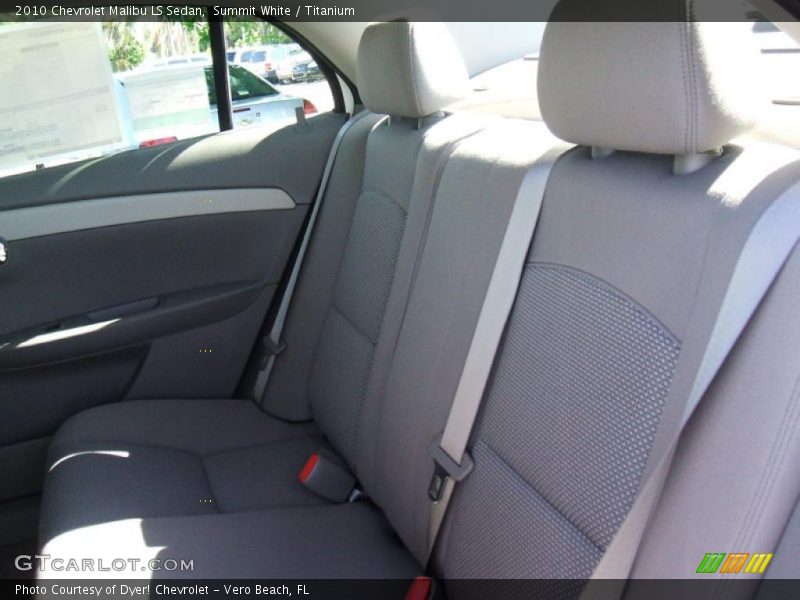 Summit White / Titanium 2010 Chevrolet Malibu LS Sedan