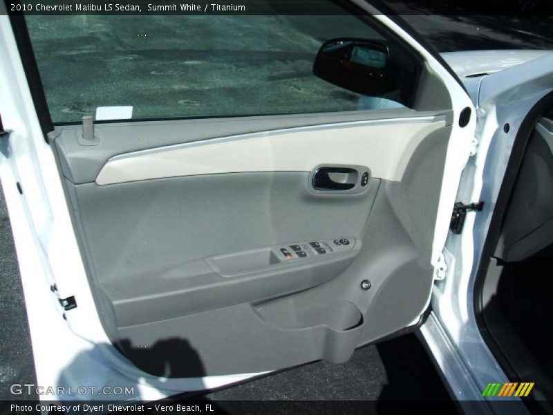 Summit White / Titanium 2010 Chevrolet Malibu LS Sedan