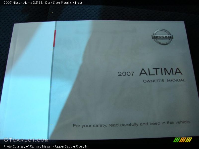 Dark Slate Metallic / Frost 2007 Nissan Altima 3.5 SE