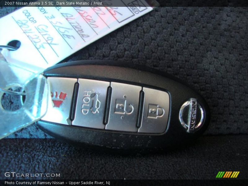 Dark Slate Metallic / Frost 2007 Nissan Altima 3.5 SE
