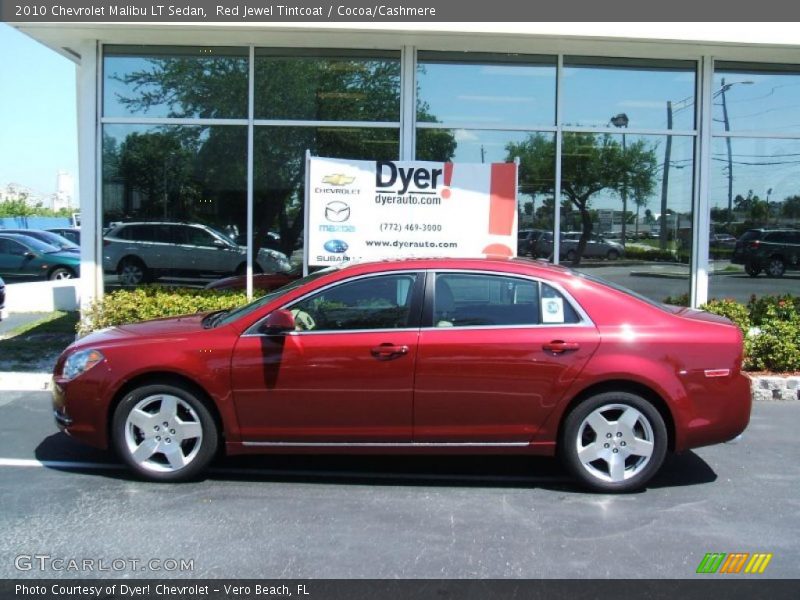 Red Jewel Tintcoat / Cocoa/Cashmere 2010 Chevrolet Malibu LT Sedan