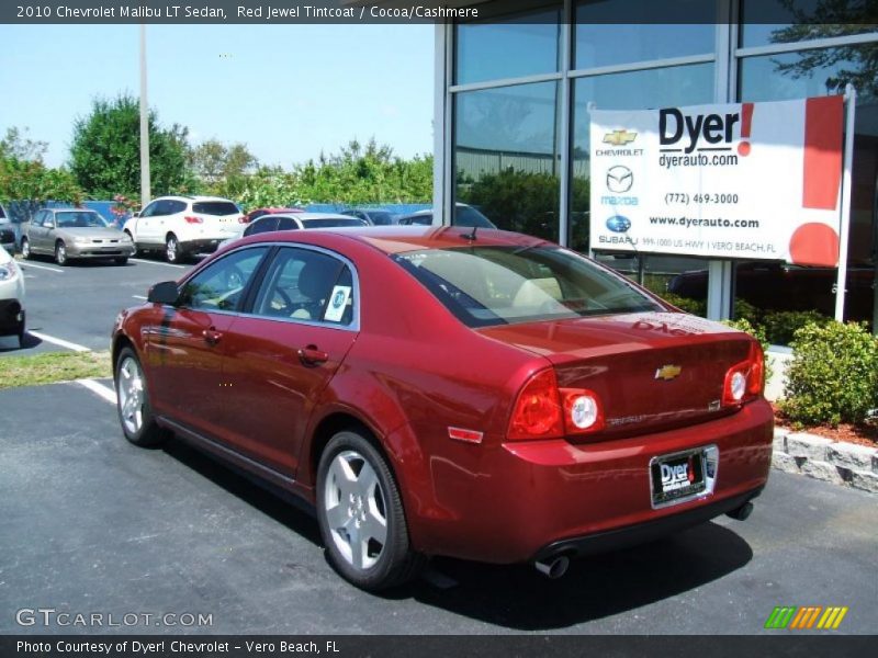 Red Jewel Tintcoat / Cocoa/Cashmere 2010 Chevrolet Malibu LT Sedan