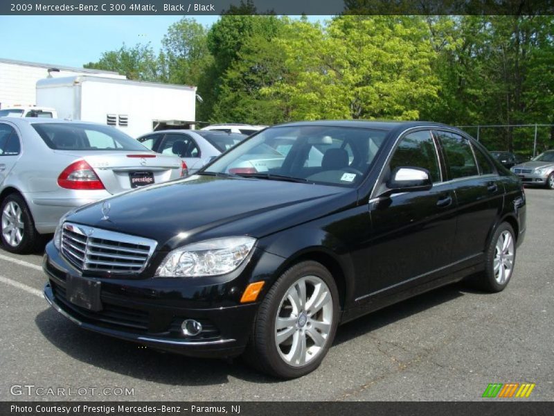 Black / Black 2009 Mercedes-Benz C 300 4Matic