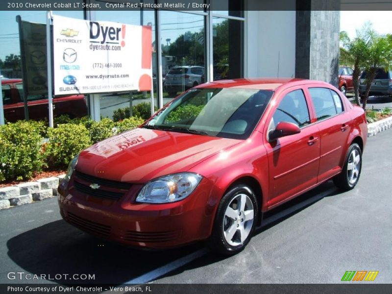 Crystal Red Tintcoat Metallic / Ebony 2010 Chevrolet Cobalt LT Sedan