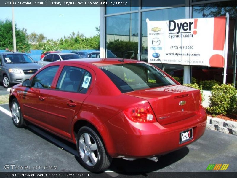 Crystal Red Tintcoat Metallic / Ebony 2010 Chevrolet Cobalt LT Sedan