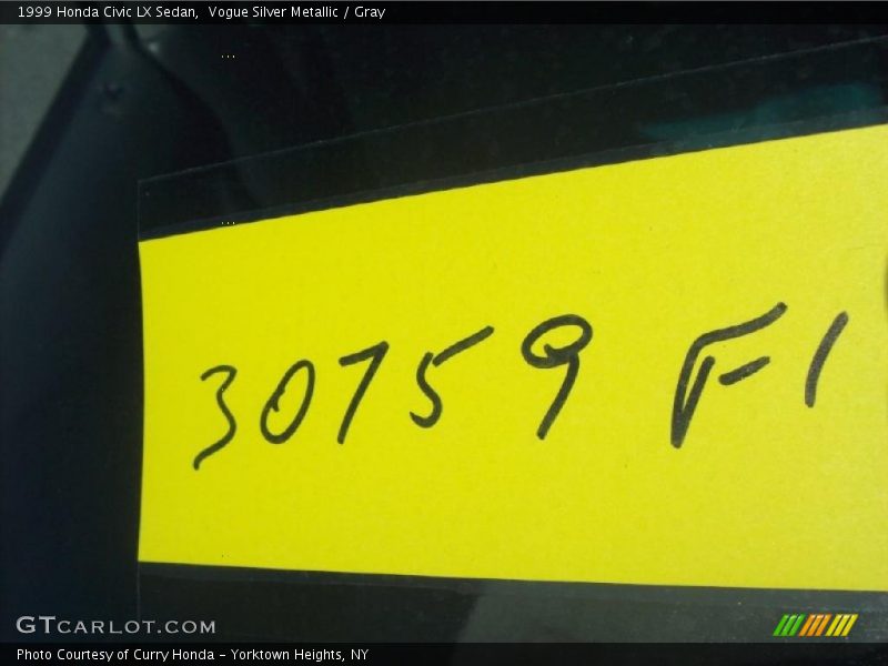 Vogue Silver Metallic / Gray 1999 Honda Civic LX Sedan