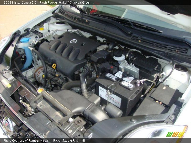 Fresh Powder White / Charcoal/Steel 2008 Nissan Sentra 2.0