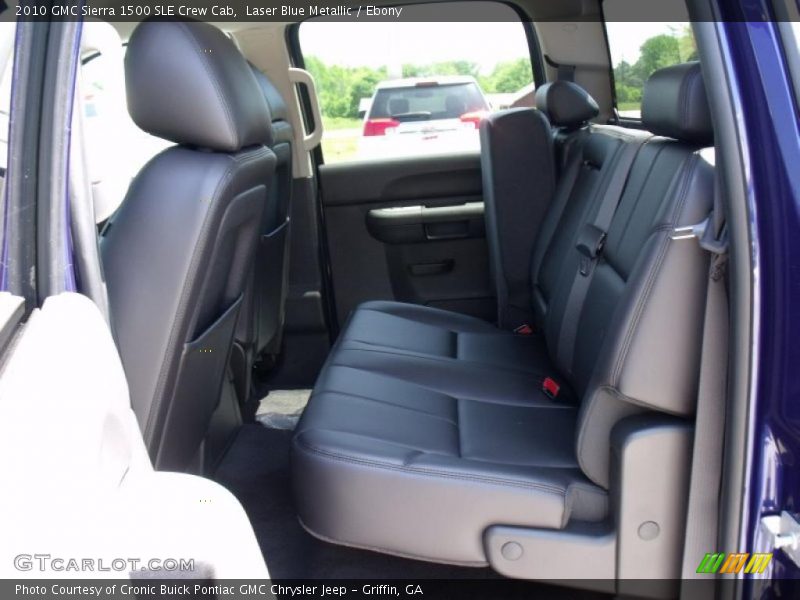 Laser Blue Metallic / Ebony 2010 GMC Sierra 1500 SLE Crew Cab