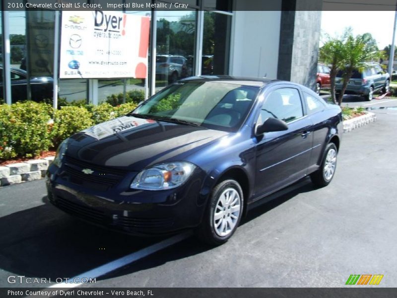 Imperial Blue Metallic / Gray 2010 Chevrolet Cobalt LS Coupe