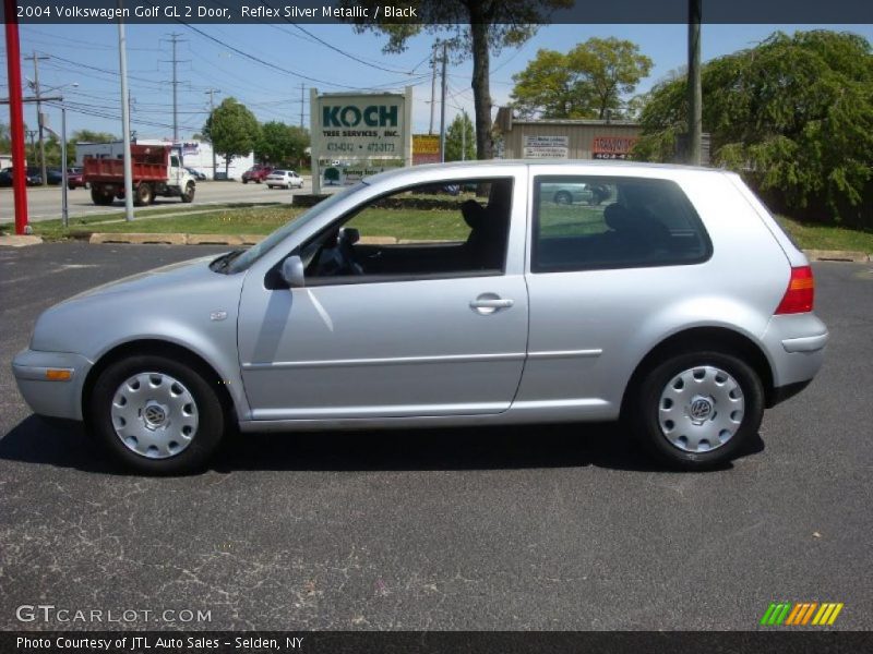 Reflex Silver Metallic / Black 2004 Volkswagen Golf GL 2 Door