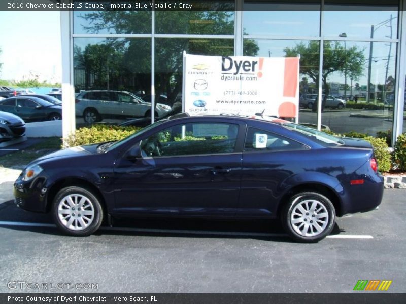 Imperial Blue Metallic / Gray 2010 Chevrolet Cobalt LS Coupe