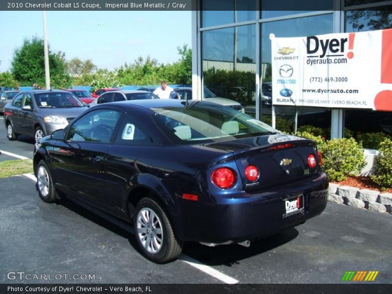 Imperial Blue Metallic / Gray 2010 Chevrolet Cobalt LS Coupe