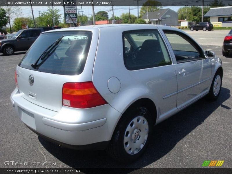 Reflex Silver Metallic / Black 2004 Volkswagen Golf GL 2 Door
