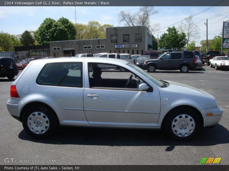 Reflex Silver Metallic / Black 2004 Volkswagen Golf GL 2 Door