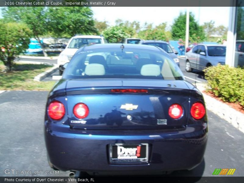 Imperial Blue Metallic / Gray 2010 Chevrolet Cobalt LS Coupe