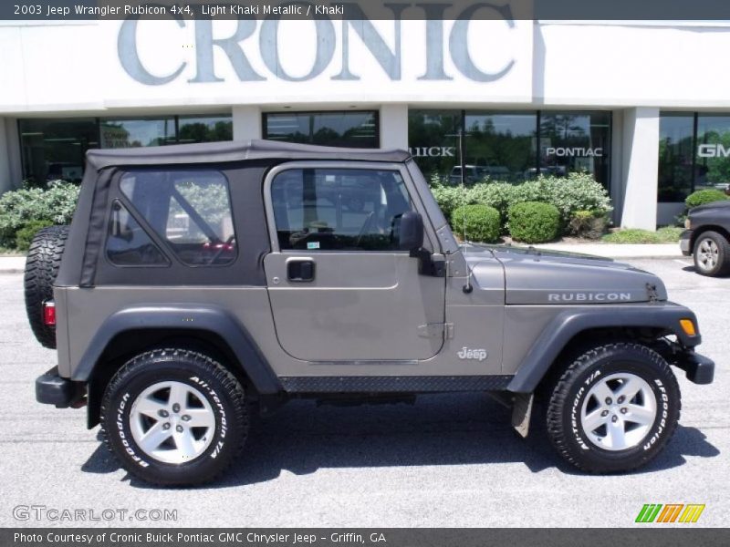 Light Khaki Metallic / Khaki 2003 Jeep Wrangler Rubicon 4x4