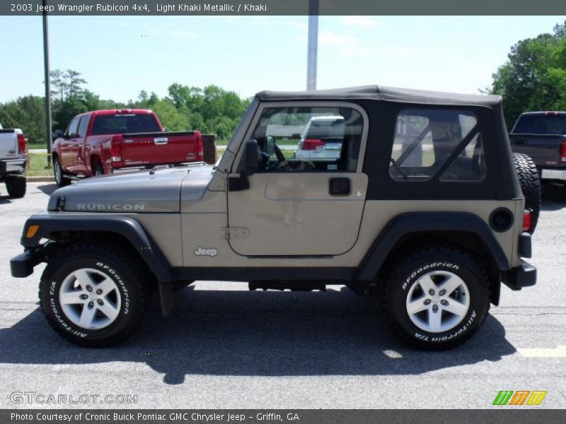 Light Khaki Metallic / Khaki 2003 Jeep Wrangler Rubicon 4x4