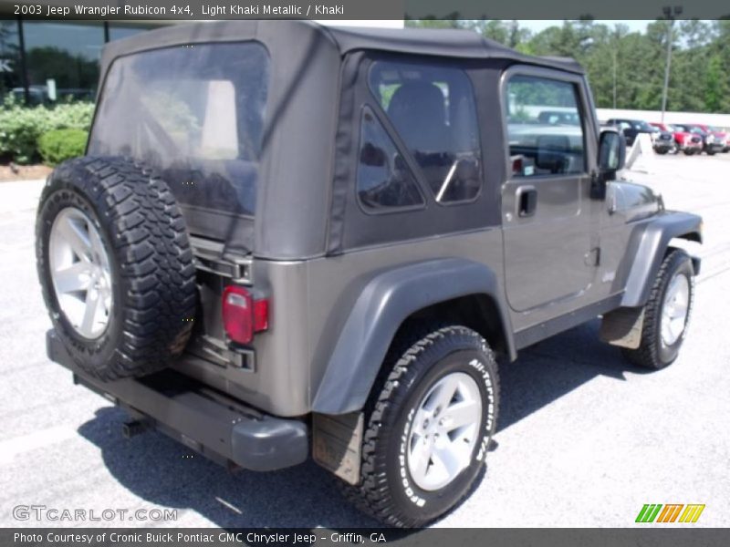 Light Khaki Metallic / Khaki 2003 Jeep Wrangler Rubicon 4x4