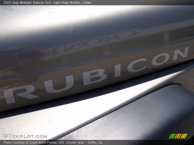 Light Khaki Metallic / Khaki 2003 Jeep Wrangler Rubicon 4x4