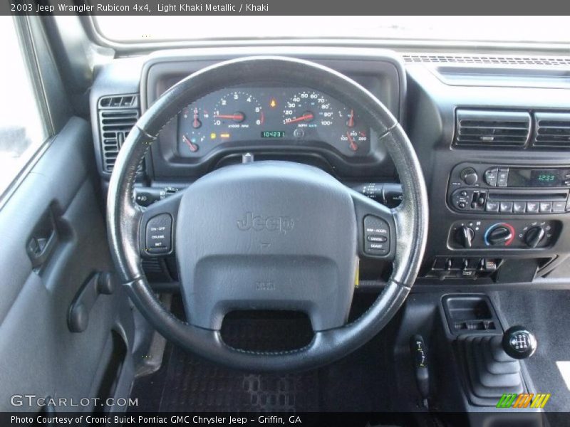 Light Khaki Metallic / Khaki 2003 Jeep Wrangler Rubicon 4x4