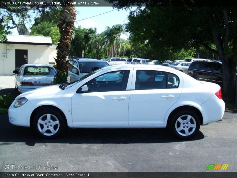 Summit White / Gray 2008 Chevrolet Cobalt LT Sedan
