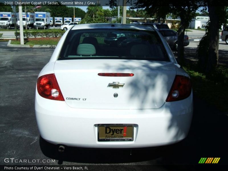 Summit White / Gray 2008 Chevrolet Cobalt LT Sedan