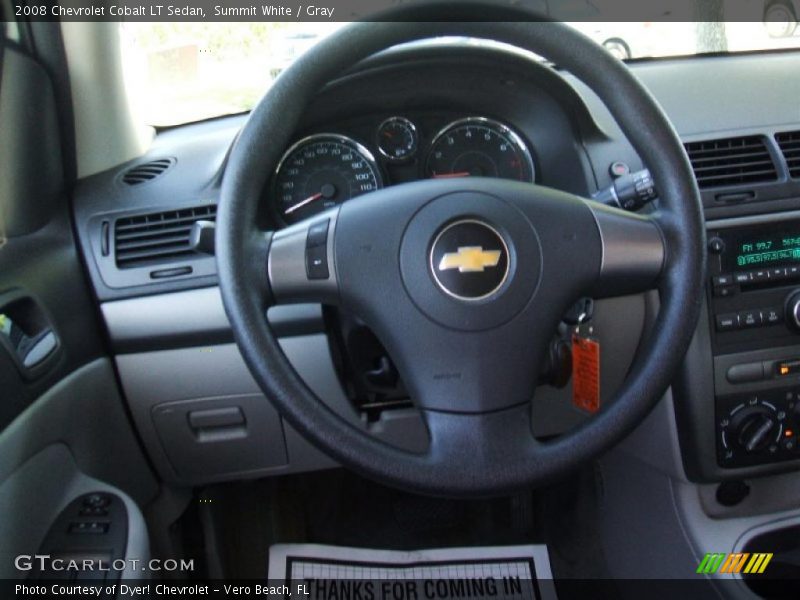 Summit White / Gray 2008 Chevrolet Cobalt LT Sedan
