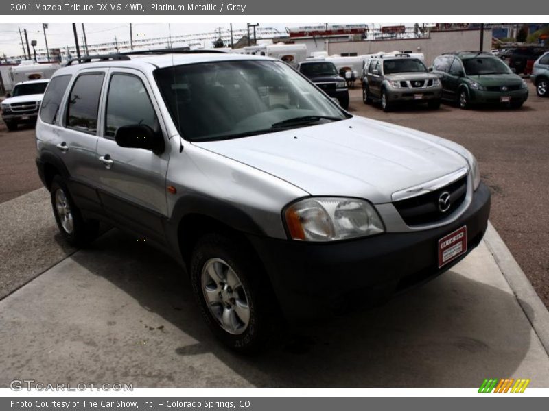 Platinum Metallic / Gray 2001 Mazda Tribute DX V6 4WD